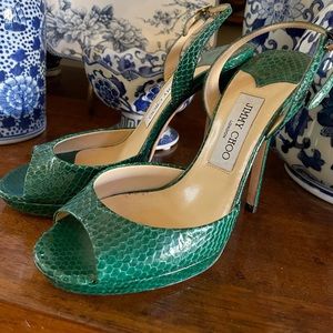 Jimmy Choo Vintage Green Heels